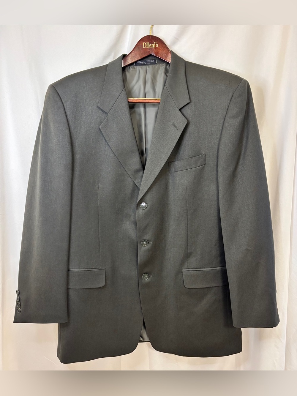 Classic Men's Paulo Solari Blazer 100% Wool green/Grey Sz L44